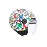 SHIRO CASCO KIOTO DOODLE LIVE MULTICOLOR