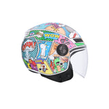 SHIRO CASCO KIOTO COMIC MULTICOLOR