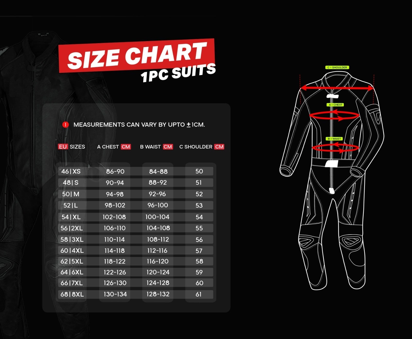 SHUA MONO 1 PC INFINITY Moto Homem Fatos Preto Fluorescente Amarelo