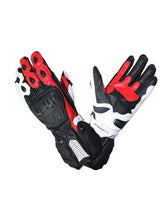 R-TECH HAWK Black and Red Leather Motorcycle Gloves – Maximomoto PT