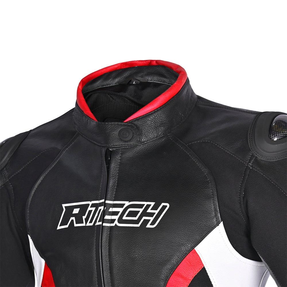 R-TECH TOM RIDER Women's Motorcycle Jackets Black White Red – 6 – Maximomoto PT