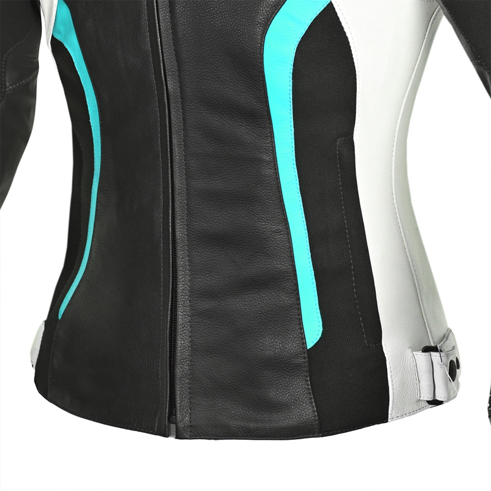 R-TECH - Chaqueta Tom Rider Lady Negro/Blanco/Turquise - SECURTEX MOTOR S.L (t/a MaximoMoto)