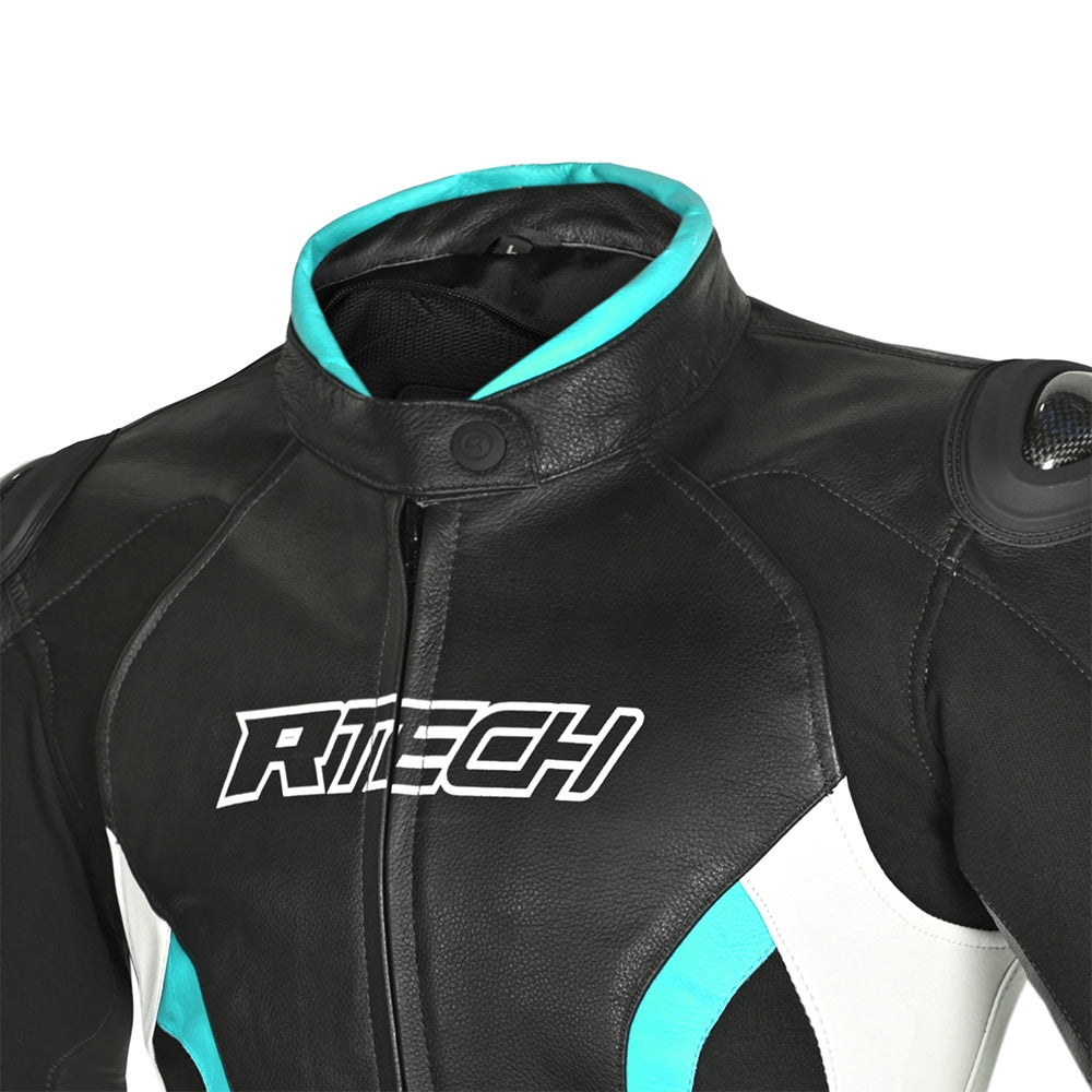 R-TECH - Chaqueta Tom Rider Lady Negro/Blanco/Turquise - SECURTEX MOTOR S.L (t/a MaximoMoto)