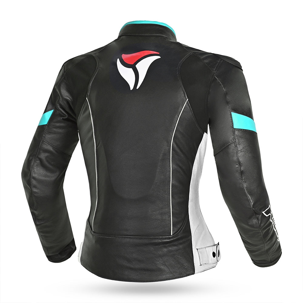 R-TECH - Chaqueta Tom Rider Lady Negro/Blanco/Turquise - SECURTEX MOTOR S.L (t/a MaximoMoto)