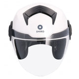 SHIRO CASCO ATENAS MONOCOLOR BLANCO PERLA