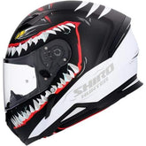 SHIRO HUNTER SHARK NG MOTO INTEGRAL CAPACETE FOSCO