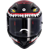 SHIRO HUNTER SHARK NG MOTO INTEGRAL CAPACETE FOSCO