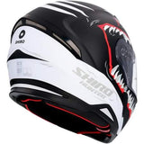 SHIRO HUNTER SHARK NG MOTO INTEGRAL CAPACETE FOSCO