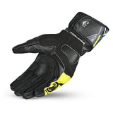 BELA LEMOX Moto Homem Luvas Preto Branco Amarelo