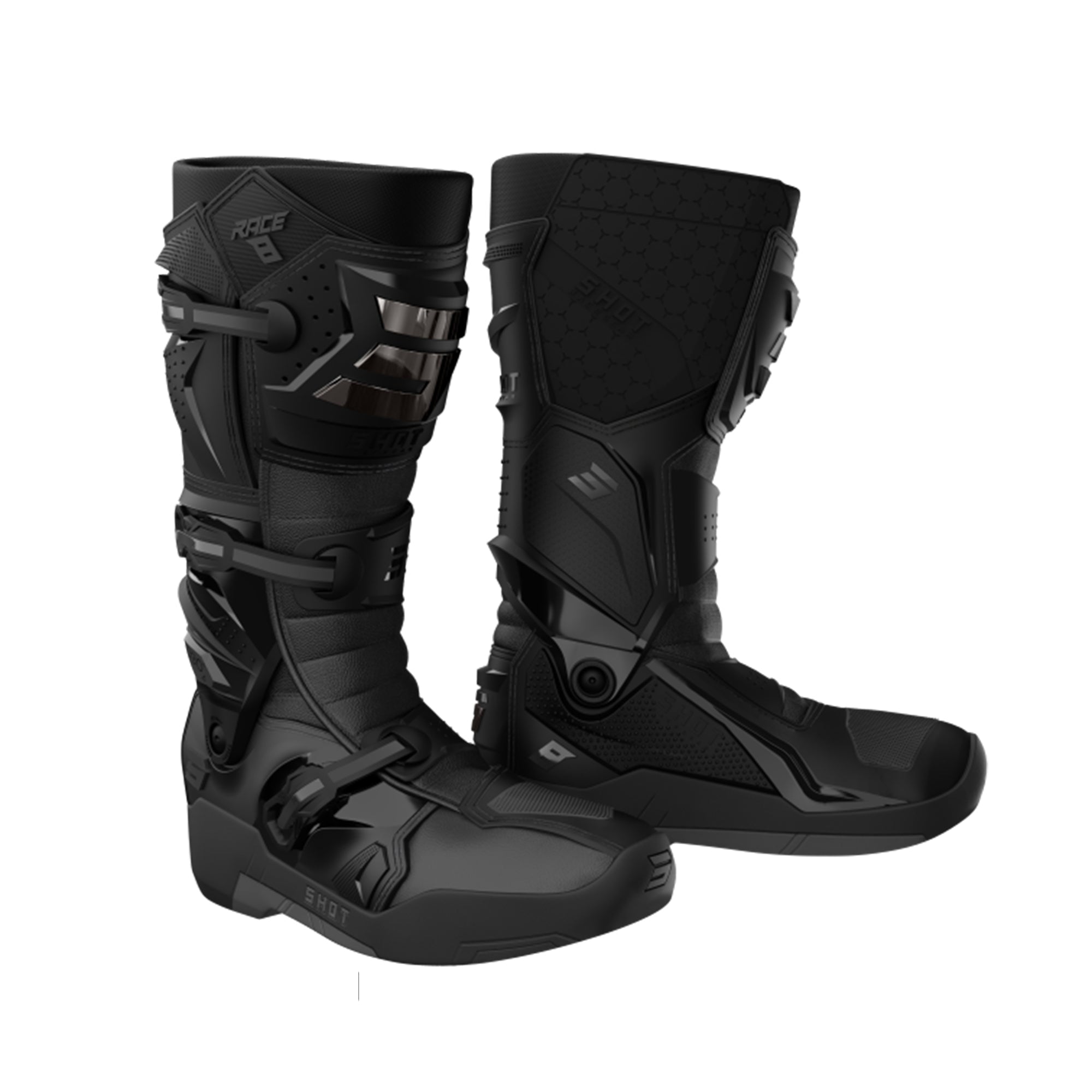 SHOT RACE 8 BLACK MOTOCROSS BOOTS – 1 – Maximomoto PT