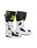 SHOT RACE 6 MOTOCROSS BOTAS PRETO BRANCO NEON AMARELO