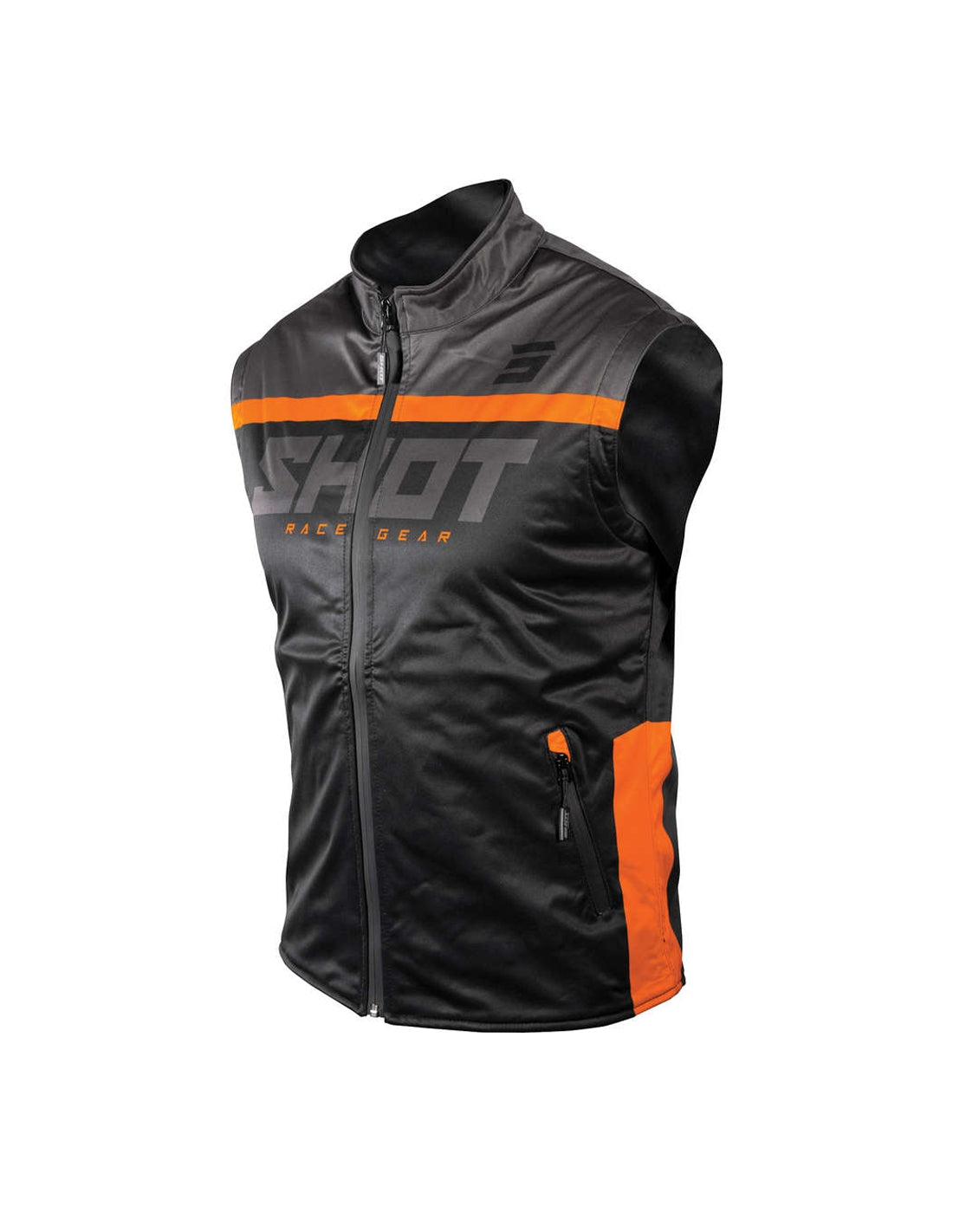 BODYWARMER SHOT LITE BLACK_ORANGE S - SECURTEX MOTOR S.L (t/a MaximoMoto)