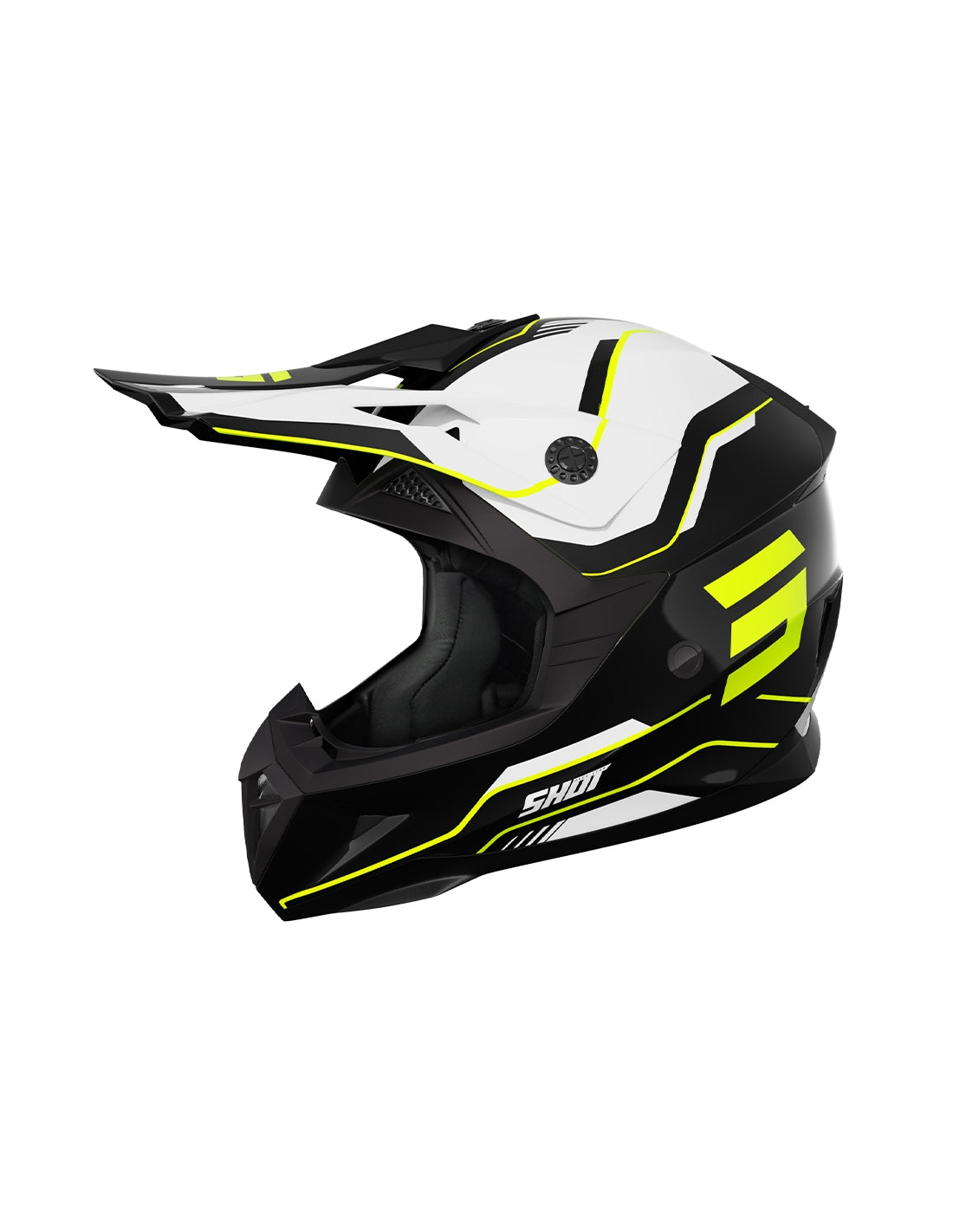 CASCO SHOT PULSE KID LINES BLACK_NEON_YELLOW_GL YS – 1 – Maximomoto PT