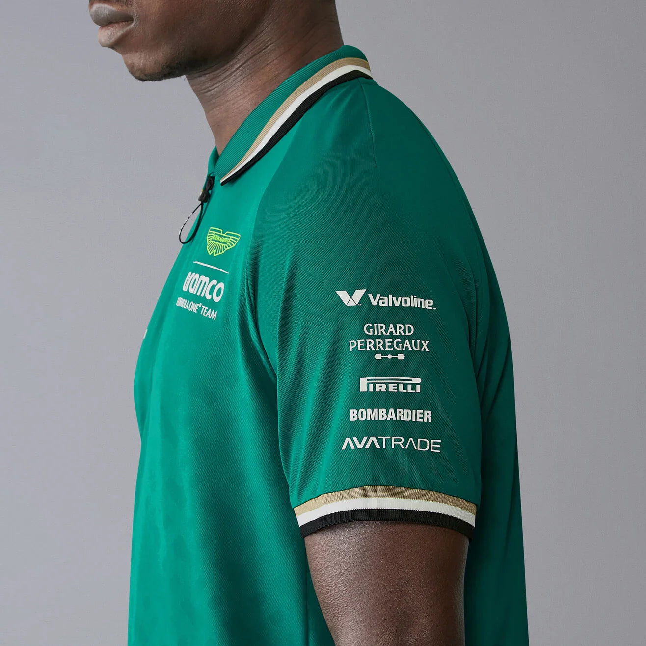 ASTON MARTIN F1 Mens Rp Equipo Polo Verde – 8 – Maximomoto PT