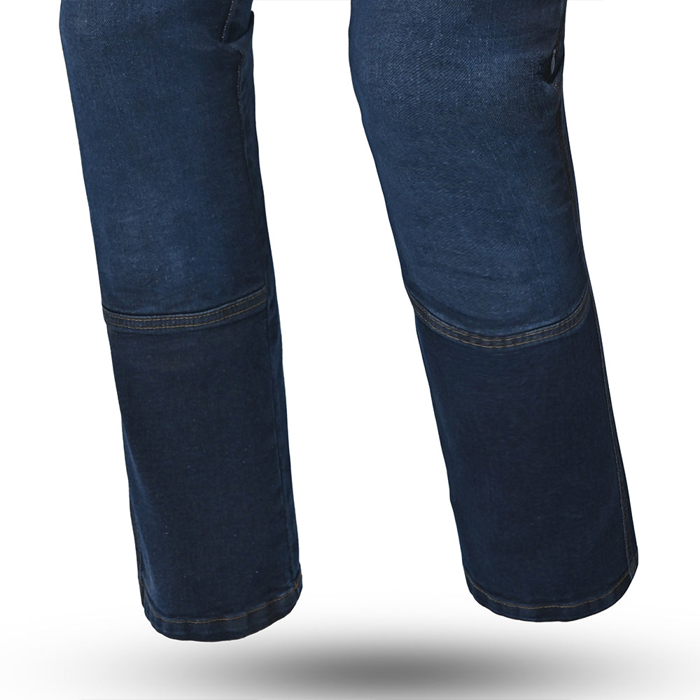 BELA URBAN Denim Jeans Moto Senhora Calcas Oscura Azul