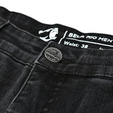 BELA RIO Jeans Moto Homem Calcas Preto 32L Inseam