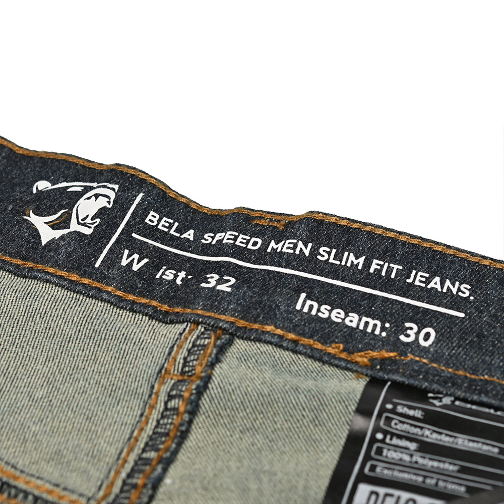 BELA SPEED SLIM FIT JEANS Moto Calças Azul 30L