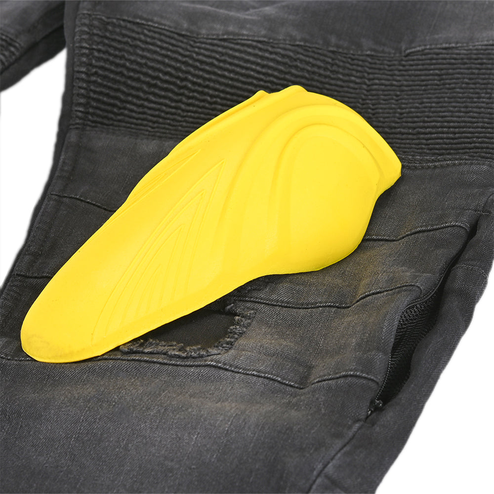 BELA PISTON Textile Denim Jeans Motorcycle Pants Black 34L – 8 – Maximomoto PT