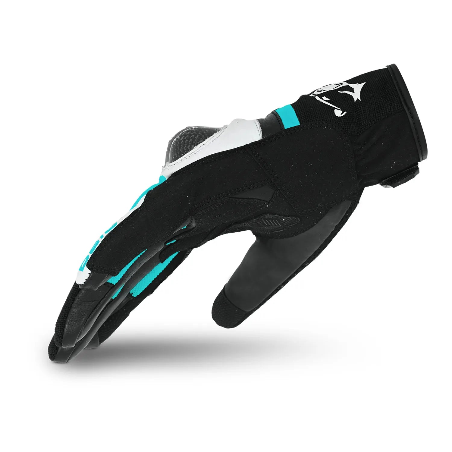 BELA AIR FLOW Women's Motorcycle Leather Gloves Turquoise Black – 3 – Maximomoto PT