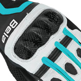 BELA AIR FLOW Women's Motorcycle Leather Gloves Turquoise Black