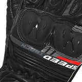 BELA LEMOX LUVAS DE MOTO COURO PRETO ANTHRA