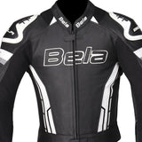 BELA Rocket Homem Moto Piel Casacos Preto Branco