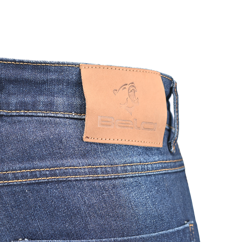 BELA ROCKER Vaquero Jeans CE Approved AA Moto Calcas Azul Inseam 34L