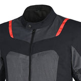 R-TECH SPIRAL MESH Casacos De Moto Textil Cinza Preto Vermelho