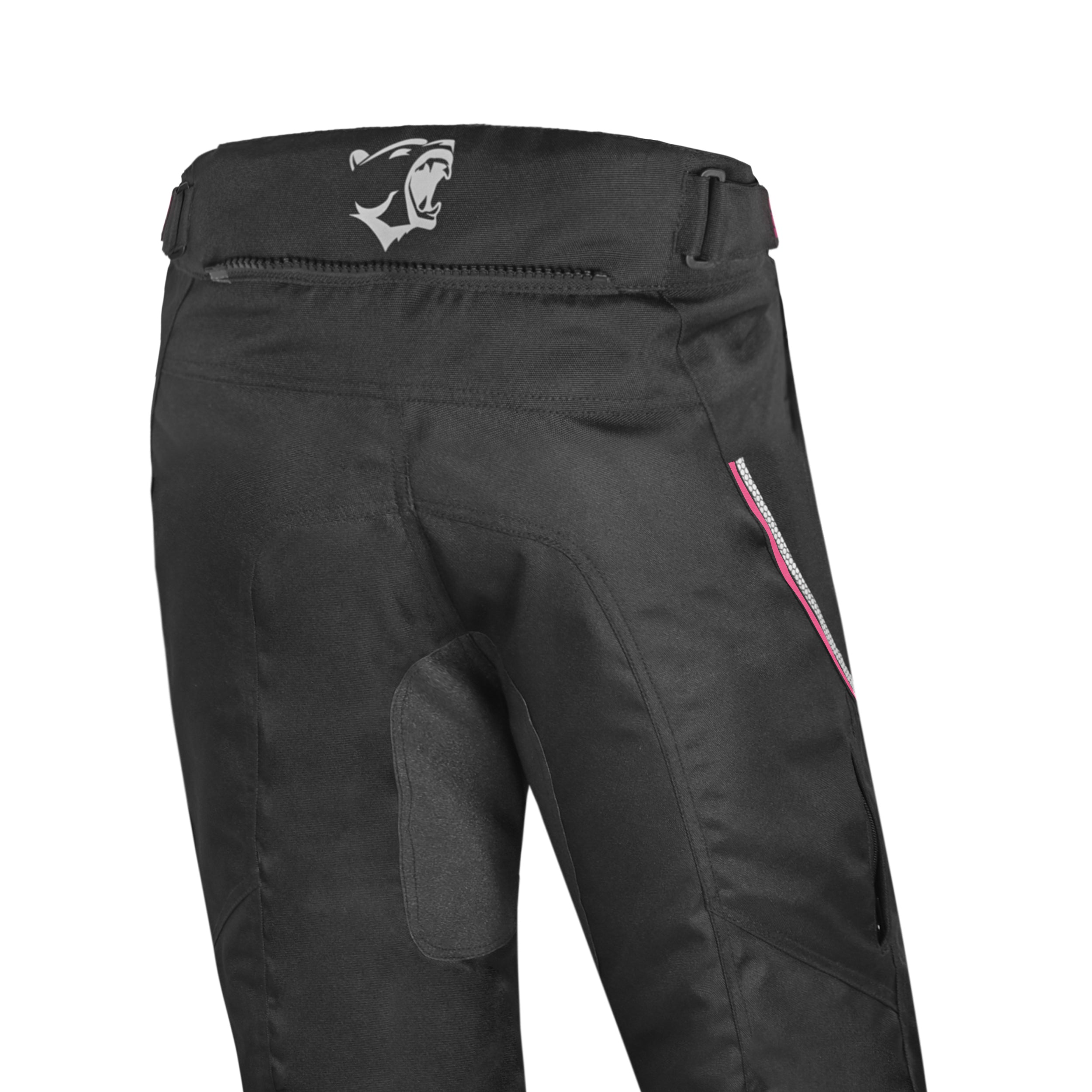 BELA CALM DIGGER Moto Textil Senhora Calcas Preto Rosa 30L