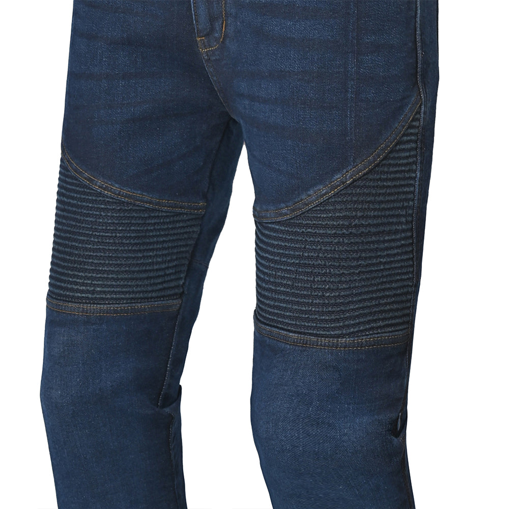 BELA URBAN Denim Jeans Moto Senhora Calcas Oscura Azul