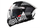 MT Atom 2 Strange B2 con parte delantera abatible brillante Casco de motocicleta – Maximomoto PT