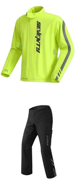 SEVENTY SD-S5 Monsoon fluorescente Traje de lluvia para motocicleta – 1 – Maximomoto PT