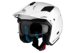 MT DISTRICT SV SOLID A0 MOTO ABERTO CAPACETE BRANCO
