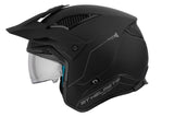 MT DISTRICT SV SOLID A1 MOTO ABERTO CAPACETE PRETO FOSCO