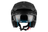 MT DISTRICT SV SOLID A1 MOTO ABERTO CAPACETE PRETO FOSCO