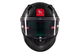 MT KRE+ S SOLID A11 MOTOCICLETA CARBONO ROSTO INTEIRO CAPACETE BRILHANTE