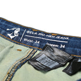 BELA RIO TIE & DY Jeans Moto Calcas Azul 34L