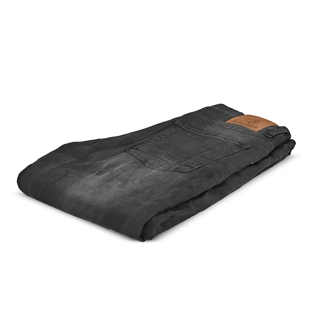 BELA RIO TIE & DY Jeans Moto Calcas Preto 34L