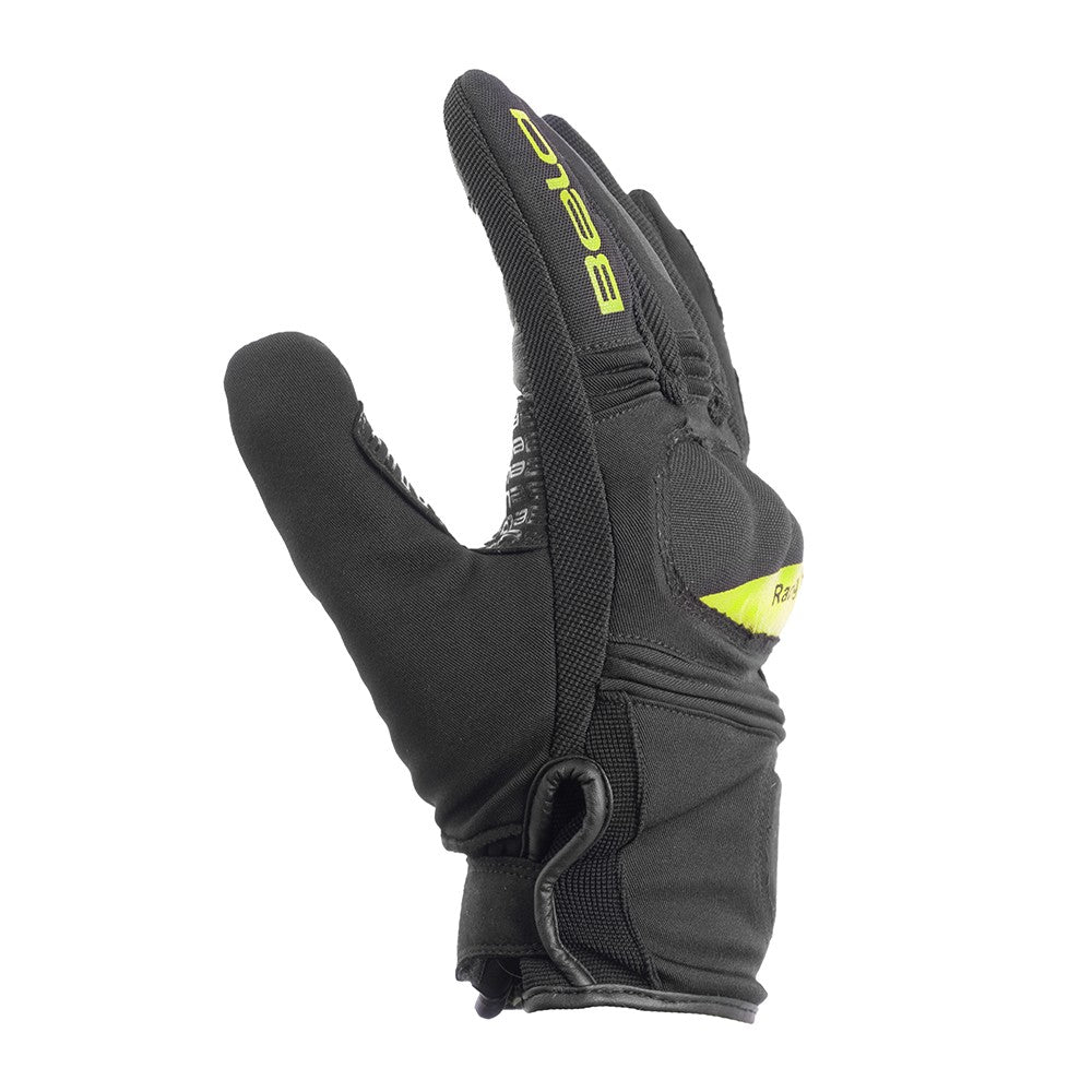 BELA BOOM WINTER WP Motorcycle Textile Gloves Black Fluorescent Yellow – 5 – Maximomoto PT
