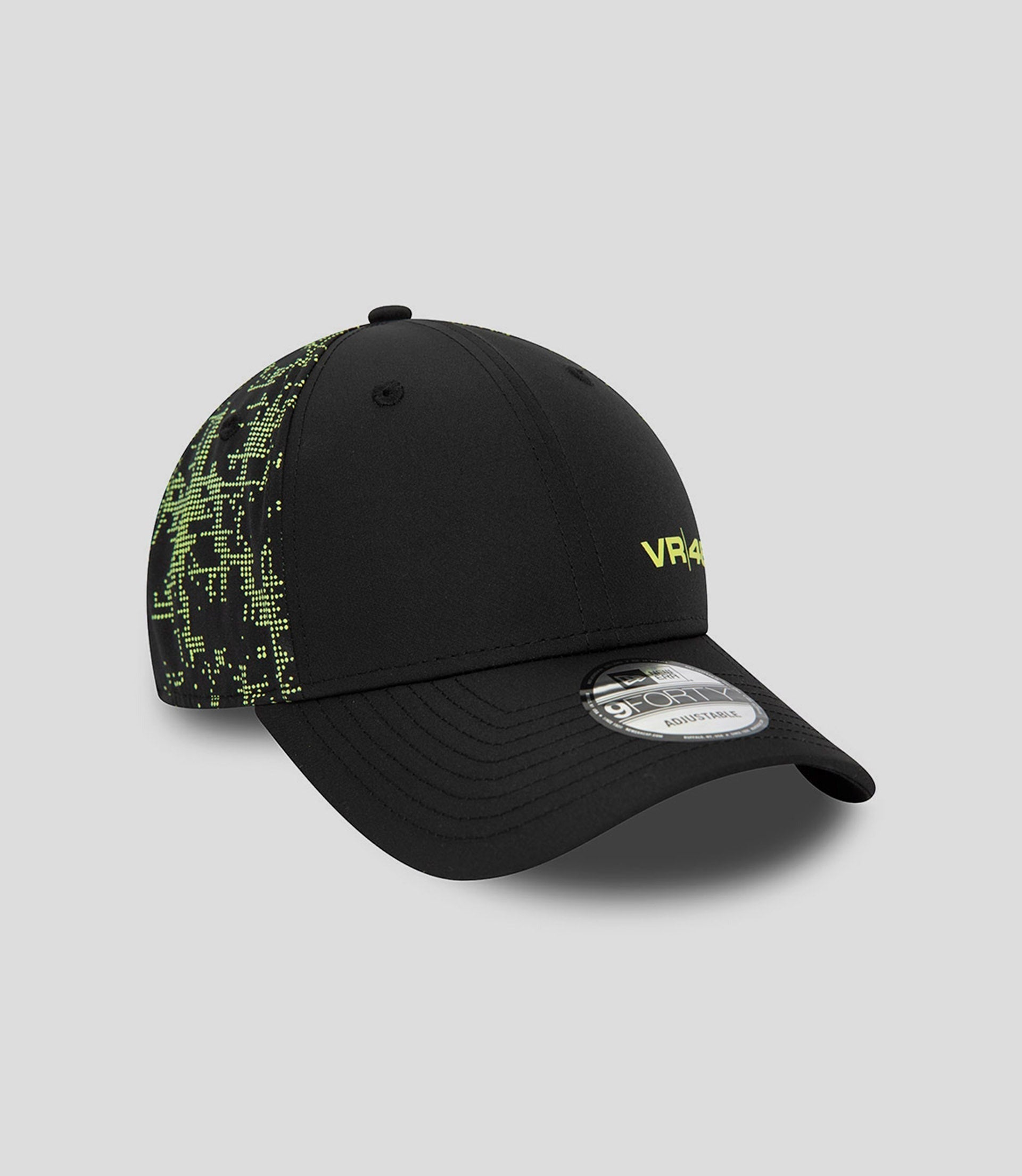 VR46 Unisex New Era Glitch Print 9 Forty Black – 2 – Maximomoto PT