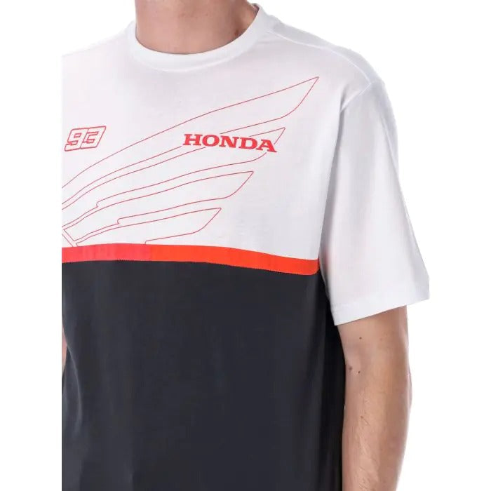 Marc Márquez Honda Dual Men's T-Shirt Black/White – 4 – Maximomoto PT