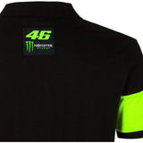 VR46 hombre Polo doble Negro/Amarillo