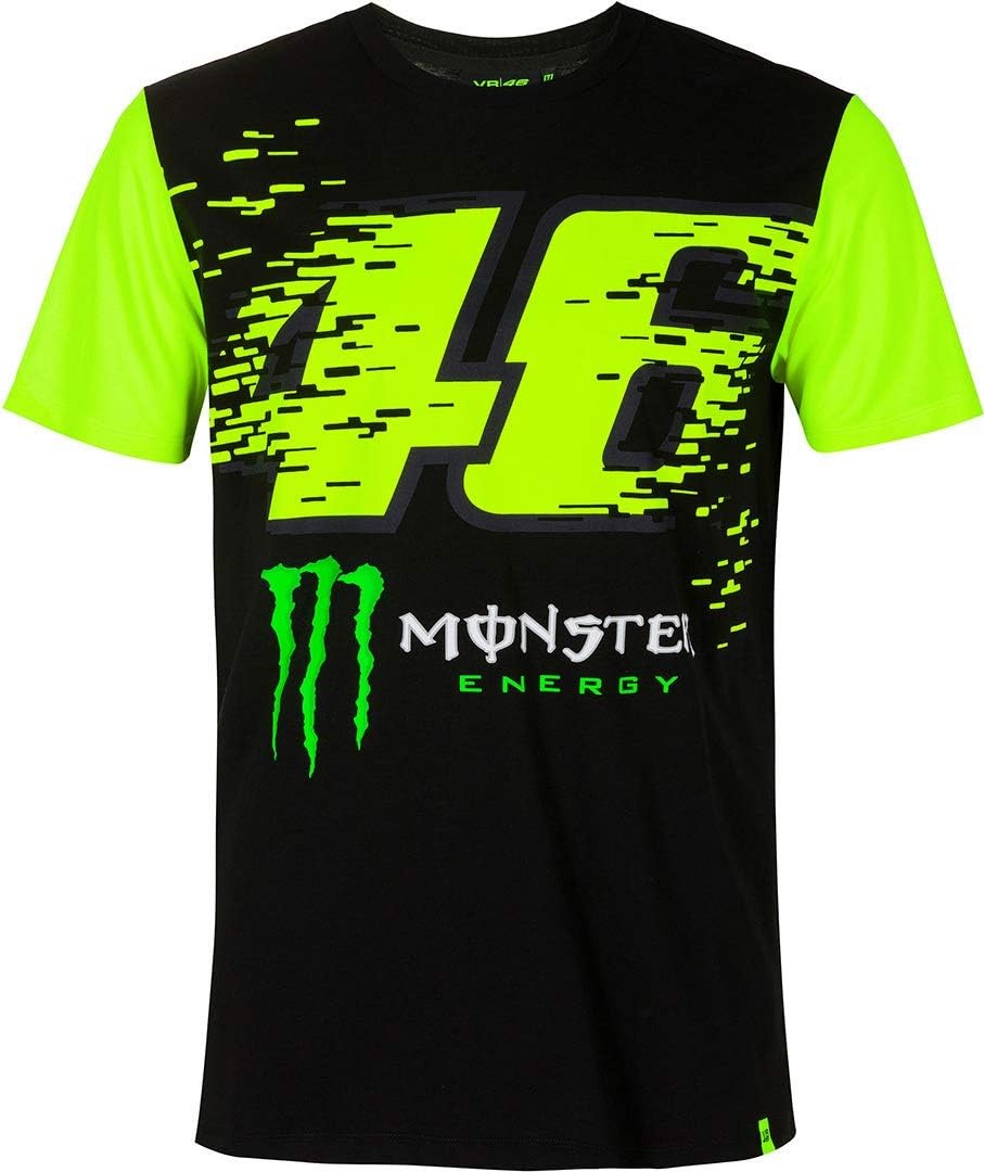 VR46 Dual Monster Energy Camiseta Negro/amarelo – 1 – Maximomoto PT