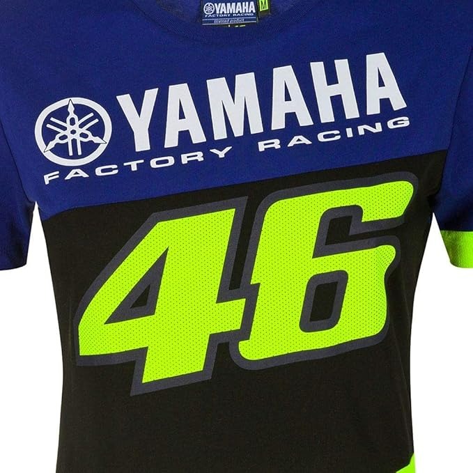 VR46 Yamaha Racing mujer Camiseta oficial de Valentino Rossi Azul/amarelo – 3 – Maximomoto PT
