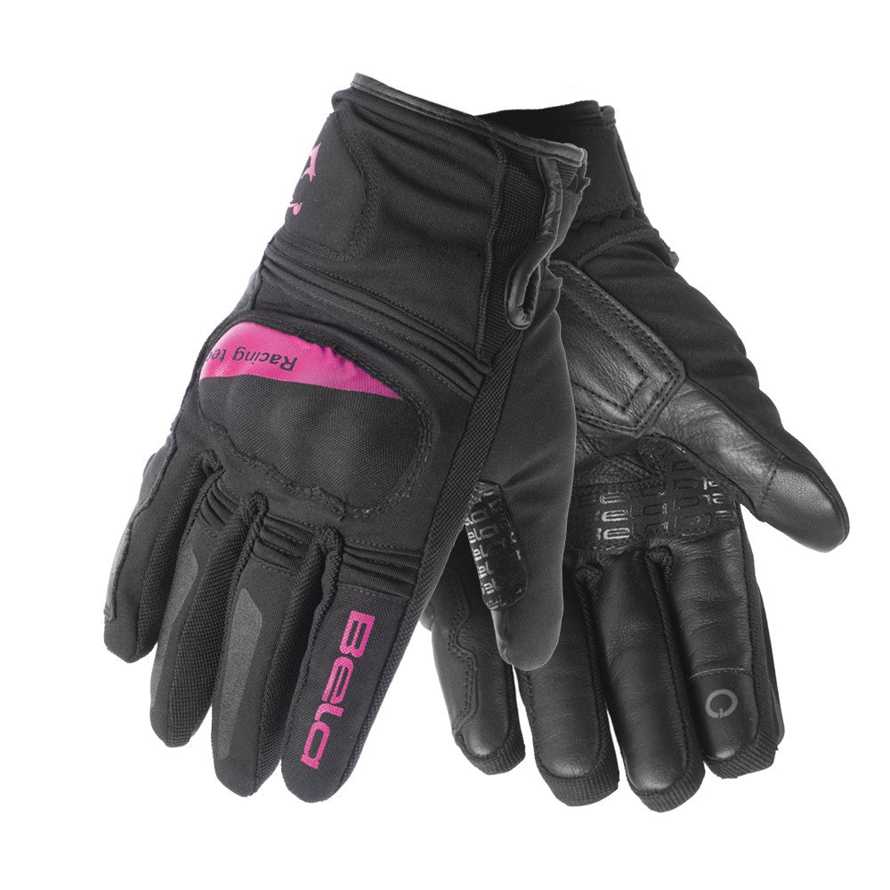 BELA Boom Winter WP Motorcycle Lady Textile Gloves Black Pink – 2 – Maximomoto PT