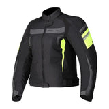 BELA Rebel Rider Moto Senhora Textil Casacos Preto Amarelo Fluo - Imagem frontal da Casacos