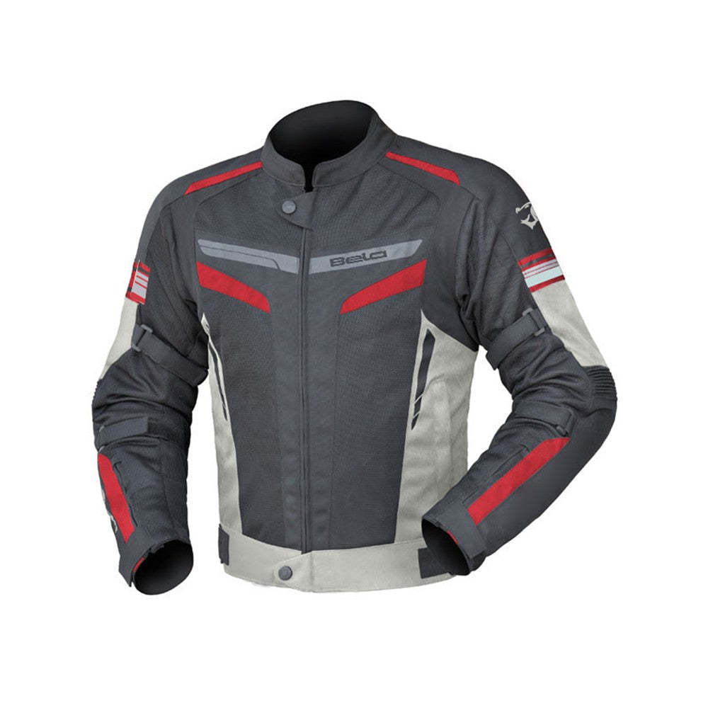 BELA SPRINTER Moto Textil Casaco Gelo Preto Vermelho