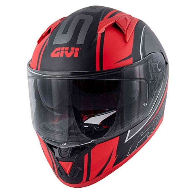 GIVI 50.6 STOCCARDA BLADES Motorcycle Full Face Helmet Black Red – 1 – Maximomoto PT