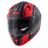 GIVI 50.6 STOCCARDA BLADES Moto Integral Capacete Preto Vermelho
