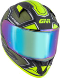 GIVI 50.6 SPORT LED DEEP Moto Integral Capacete Verde Amarelo
